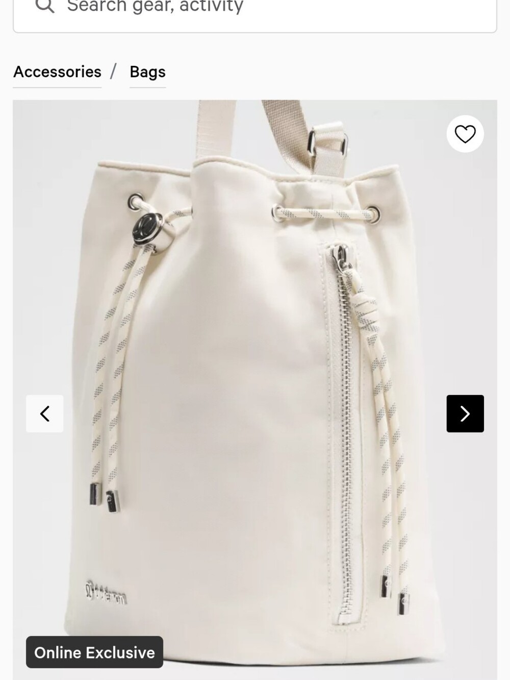 lululemon Drawstring Bucket Crossbody Bag